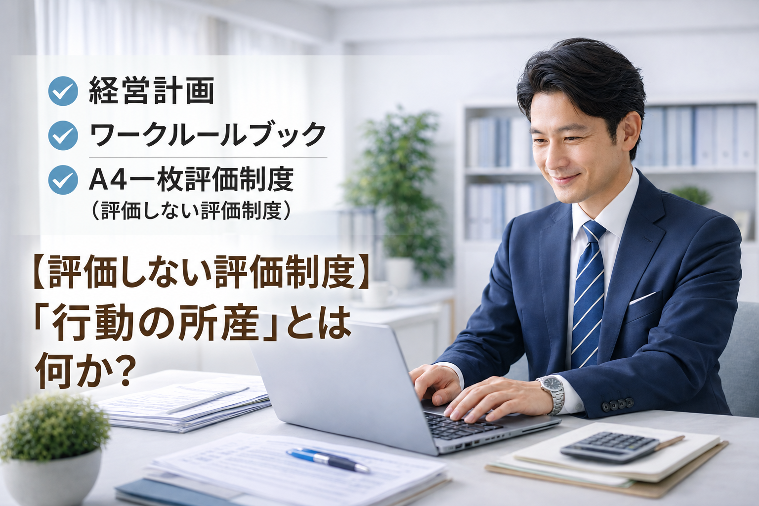 【評価しない評価制度】「行動の所産」とは何か？