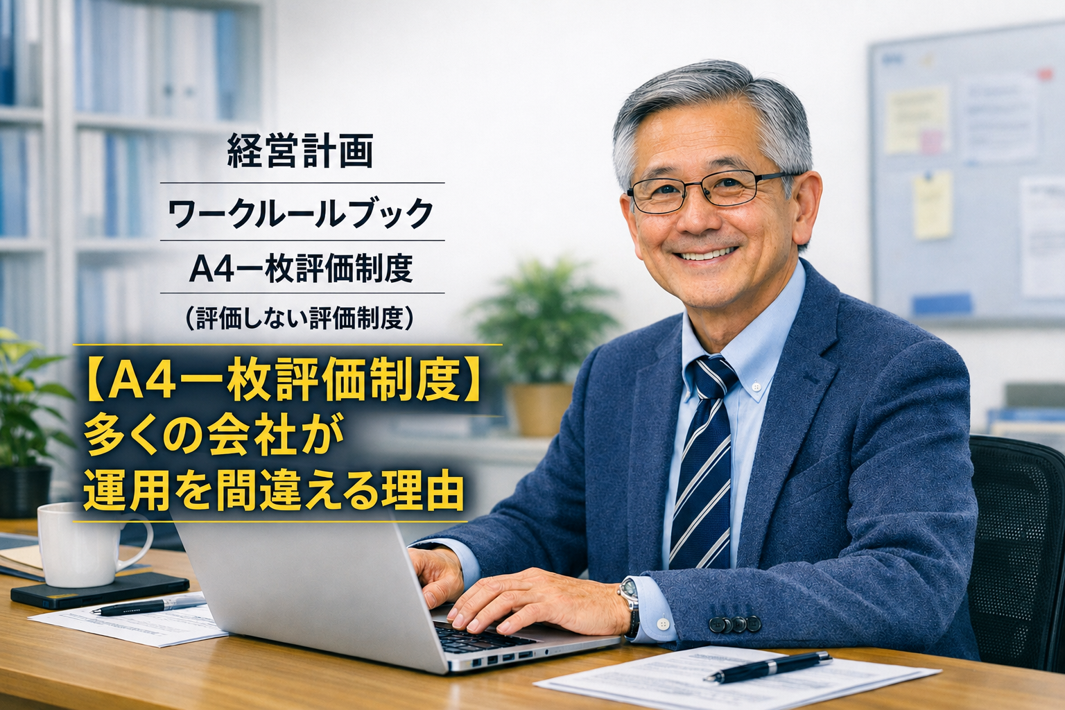 【A4一枚評価制度】多くの会社が運用を間違える理由｜本当に見るべきものとは？