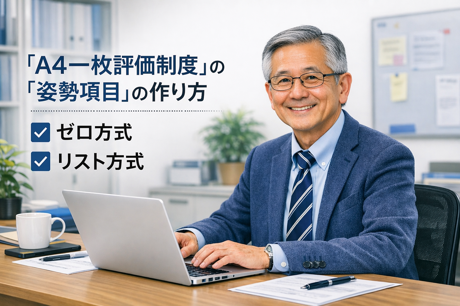 「Ａ４一枚評価制度」の「姿勢項目」の作成手順において、 「ゼロ方式」、「リスト方式」を教えてください