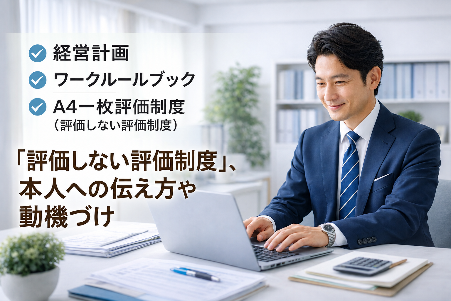 「評価しない評価制度」で本人への伝え方や動機づけはどうするのか？