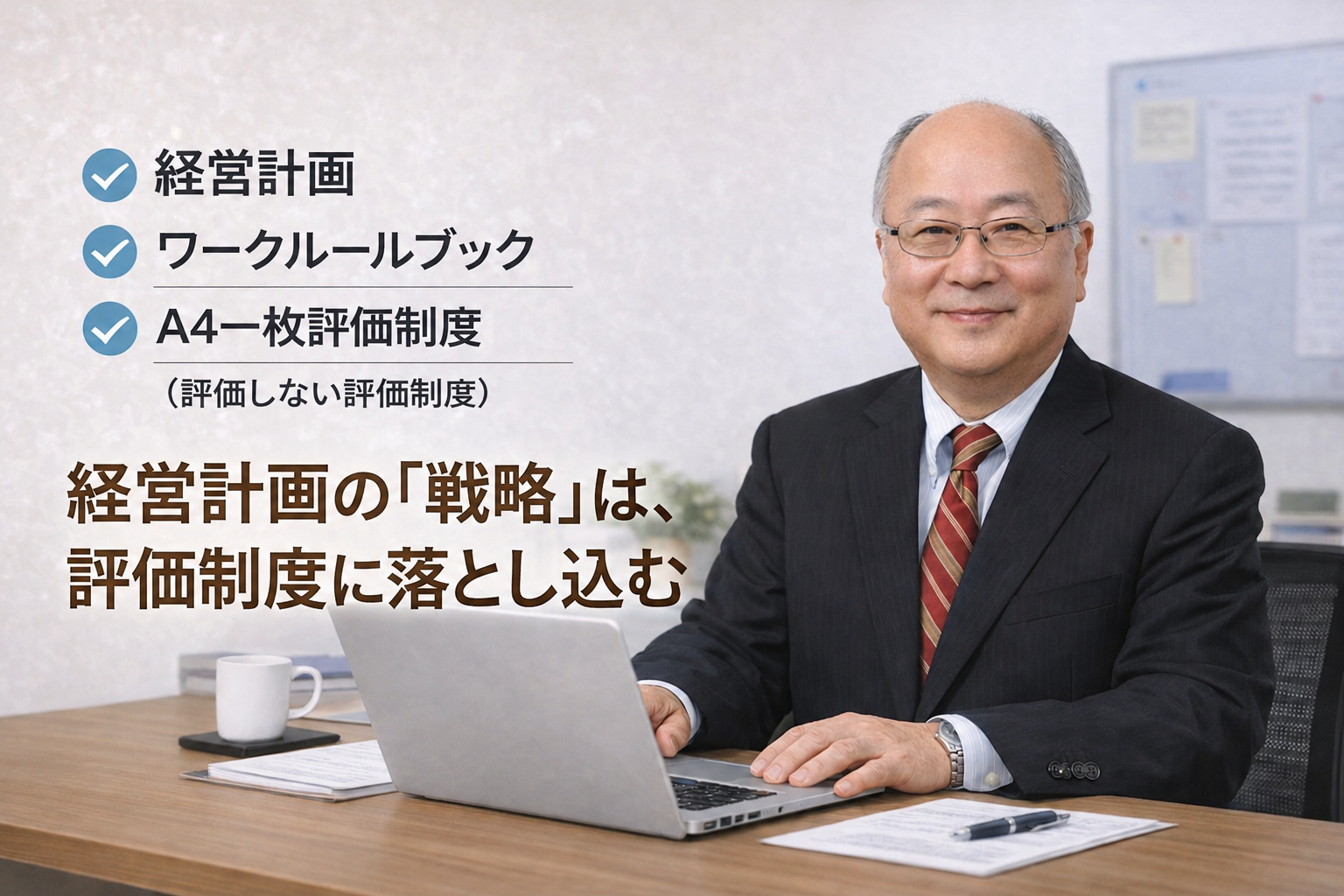 経営計画の「戦略」は評価制度に落とし込んで初めて実行される