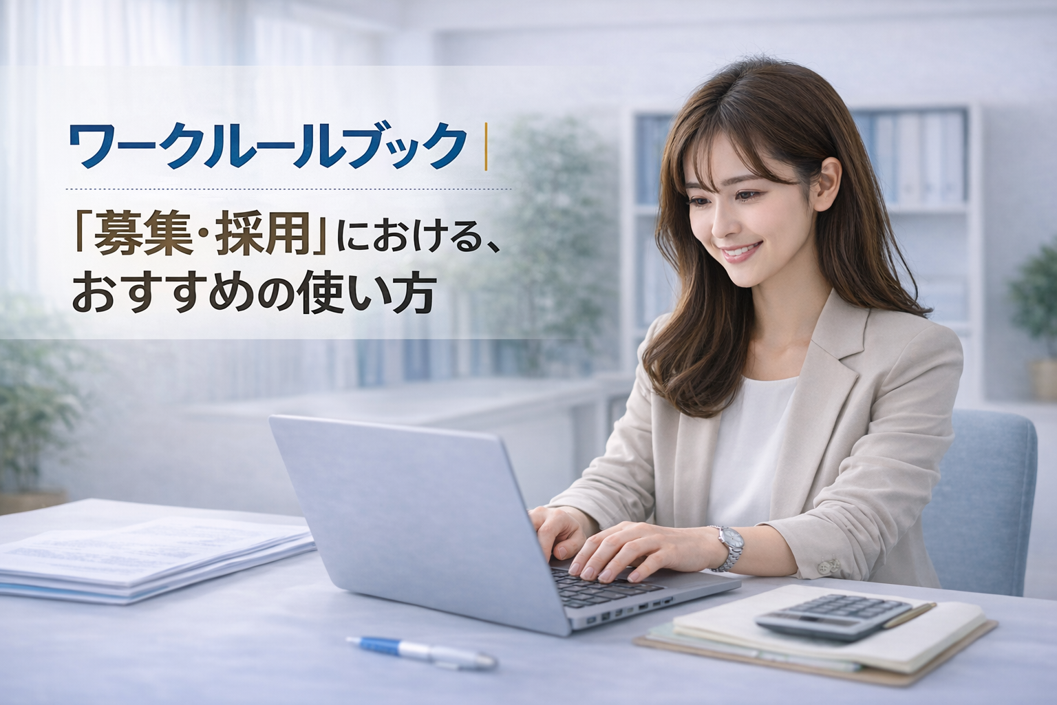 「ワークルールブック」の、「募集・採用」における、おすすめの使い方を教えてください