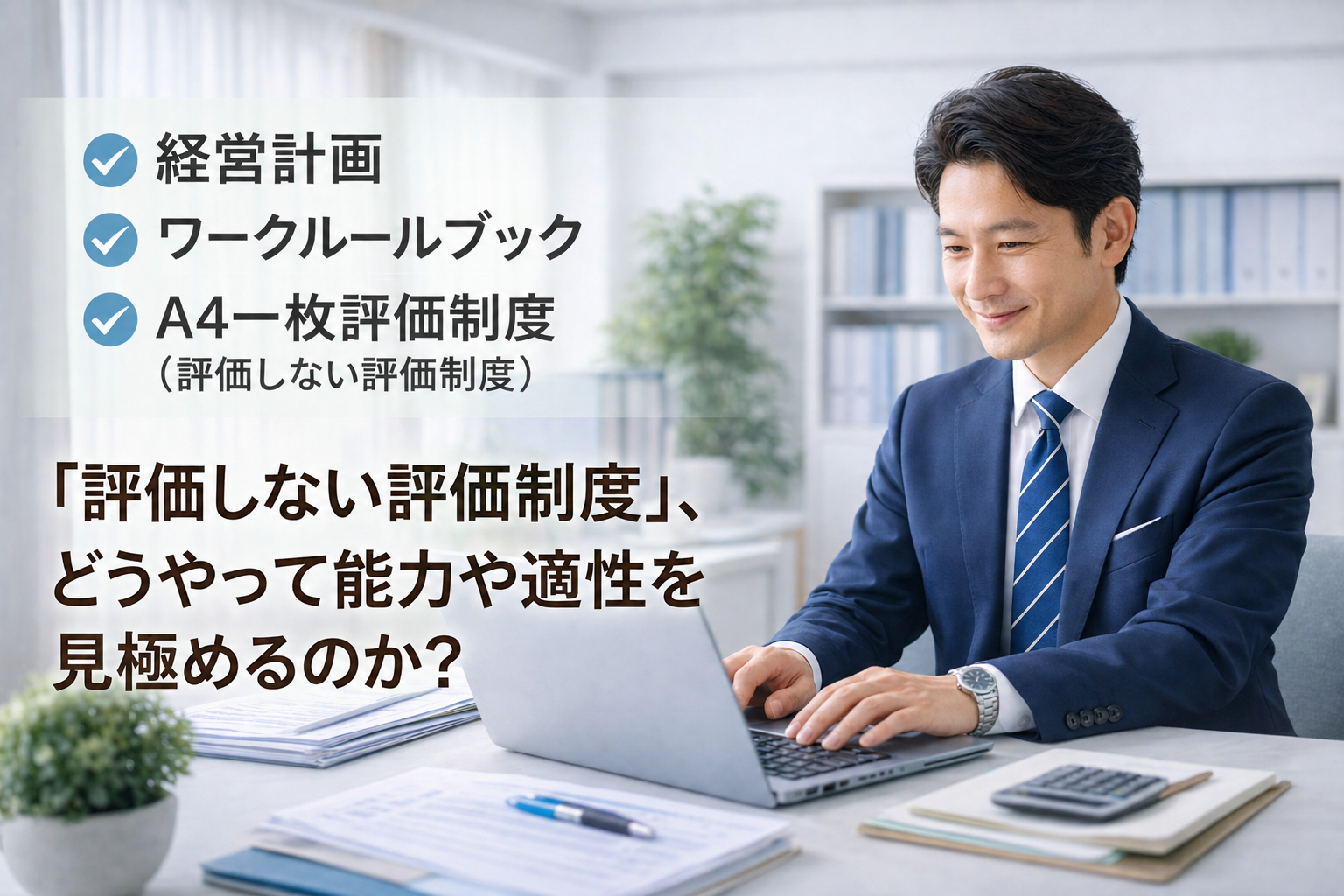 「評価しない評価制度」で、どうやって能力や適性を見極めるのか？
