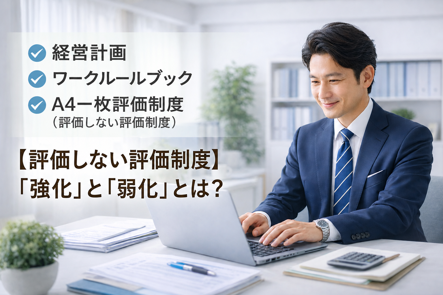 【評価しない評価制度】「強化」と「弱化」とは？