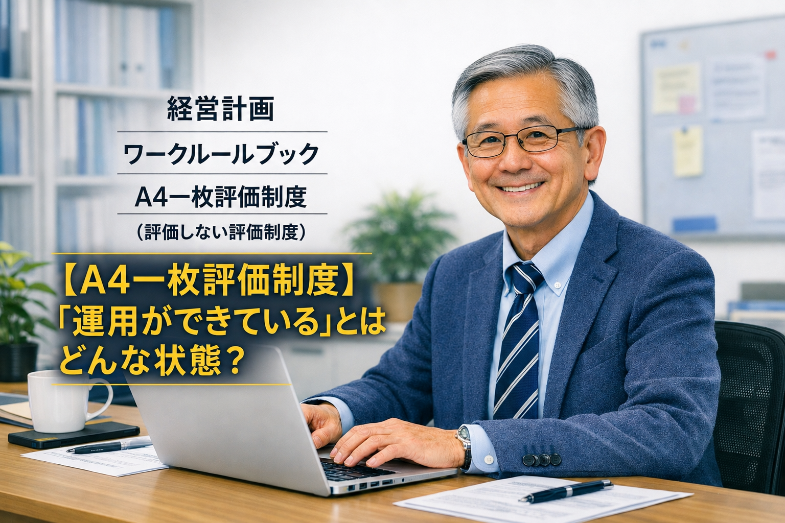 【A4一枚評価制度】「運用ができている」とはどんな状態？制度よりも大切なこと