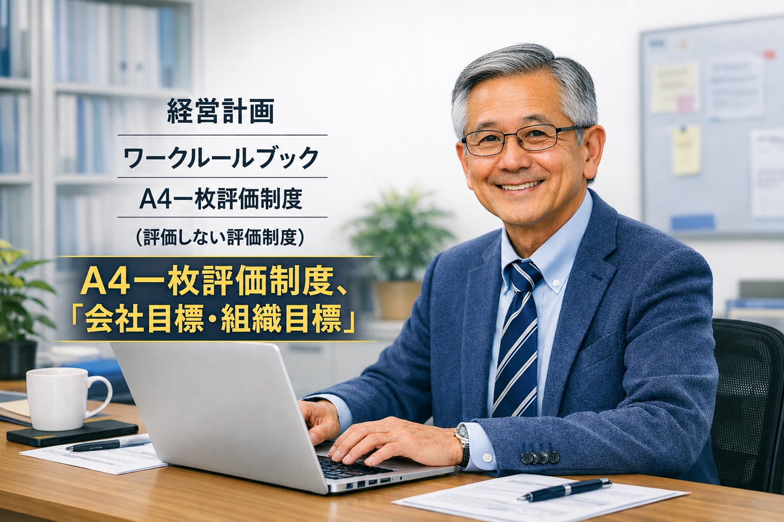 Ａ４一枚評価制度において、「会社目標・組織目標」の作成について教えてください
