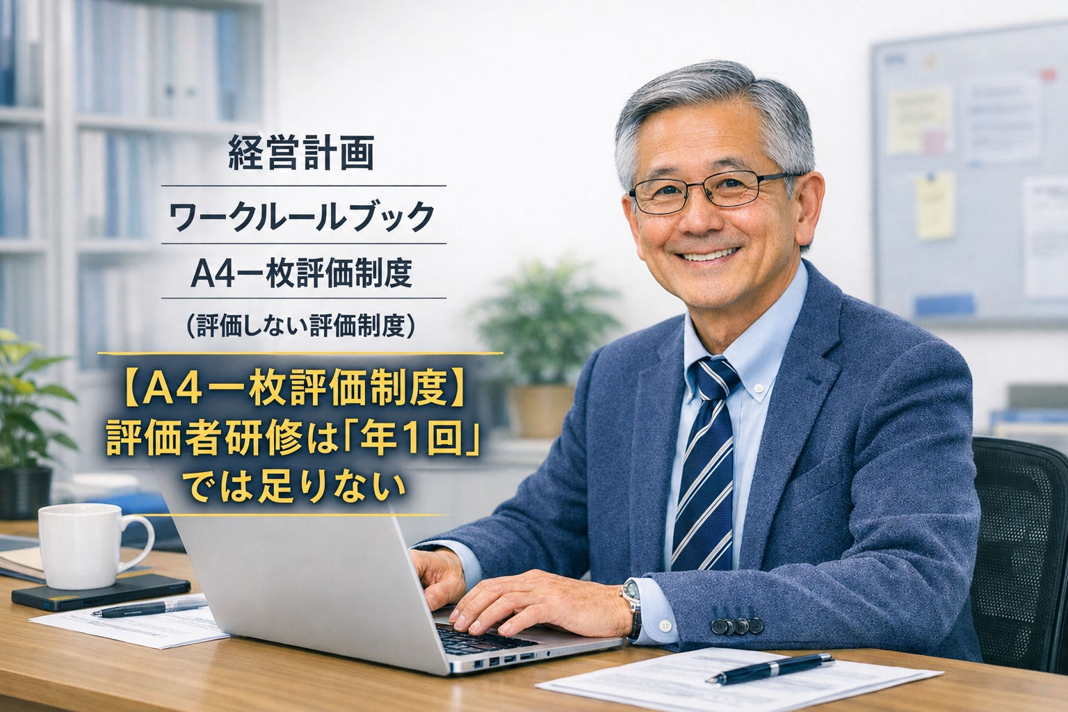 【A4一枚評価制度】評価者研修は「年1回」では足りない