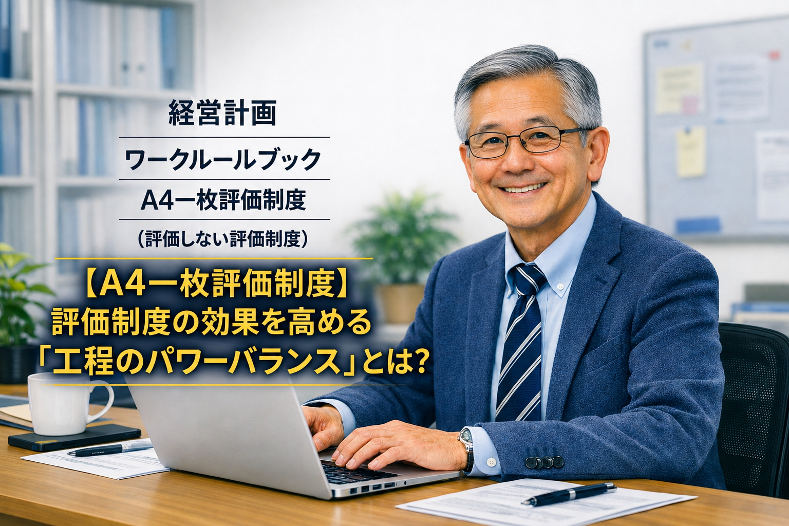 【A4一枚評価制度】評価制度の効果を高める「工程のパワーバランス」とは？