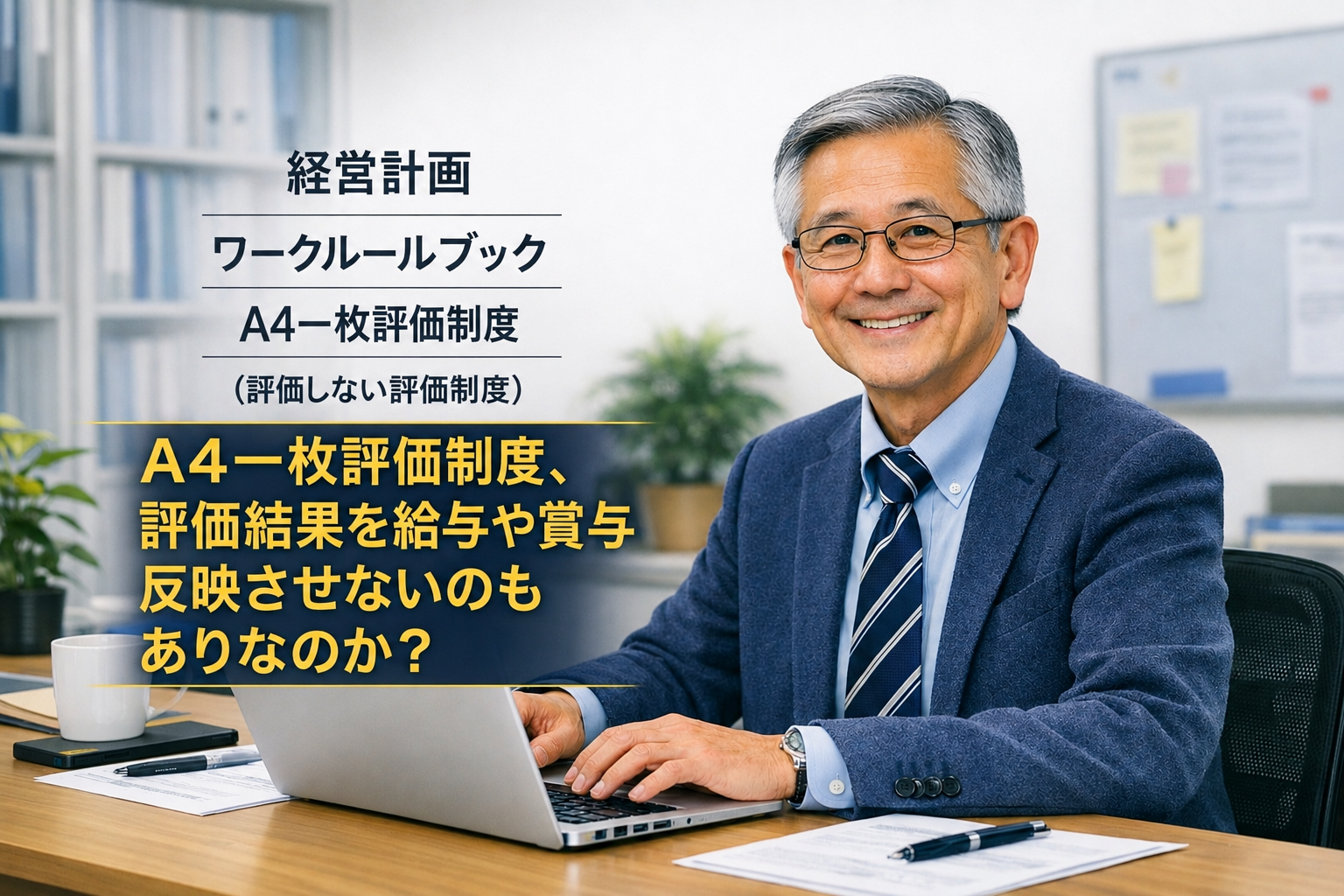 【A4一枚評価制度】評価結果を給与や賞与に反映しないのはアリなのか？