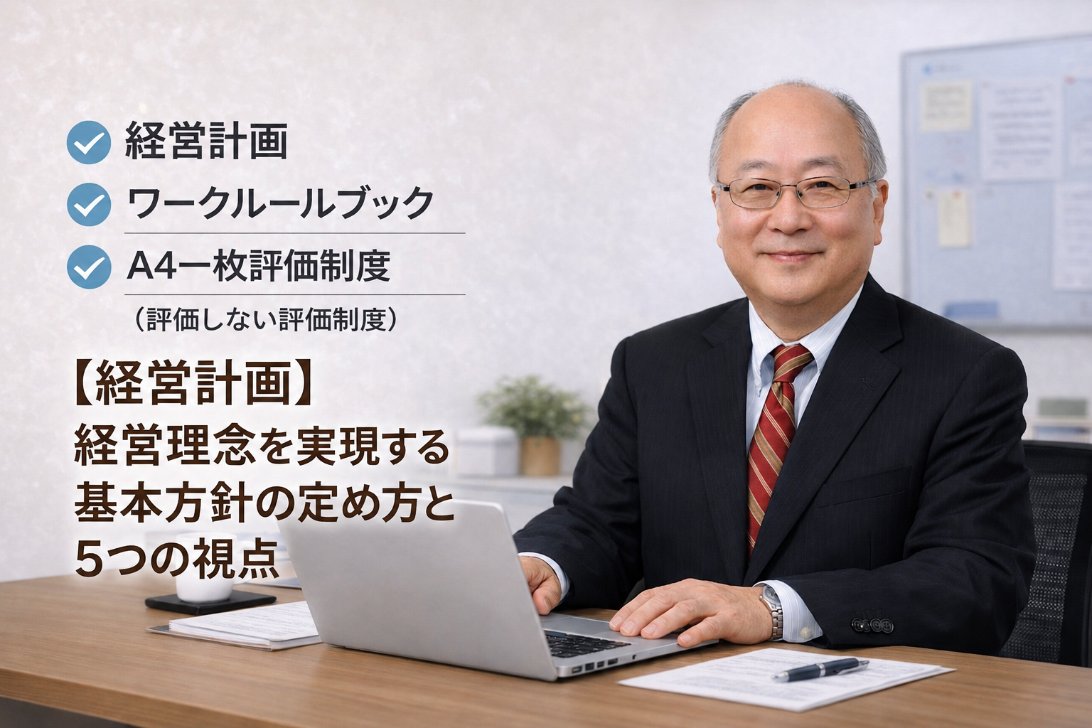 【経営計画】経営理念を実現する基本方針の定め方と5つの視点