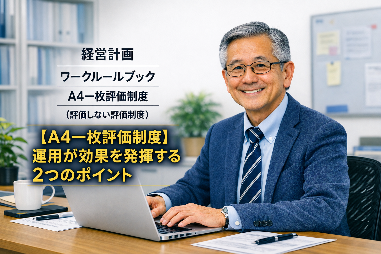 【A4一枚評価制度】運用が効果を発揮する2つのポイント