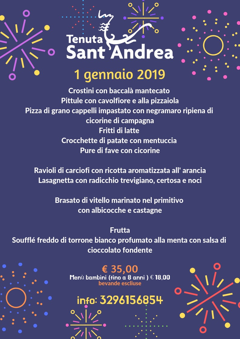 Pranzo Del 1 Gennaio Tenuta Sant Andrea