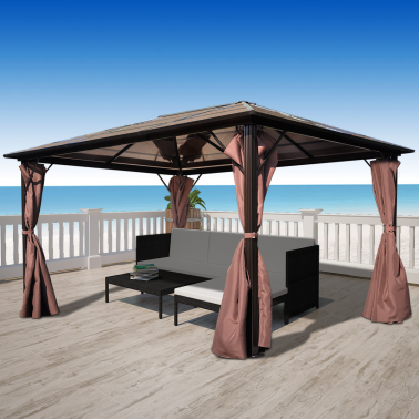 tonnelle aluminium 4x3 - mon jardin discount