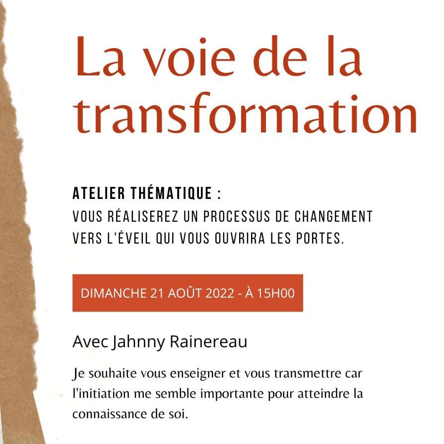 Atelier Connaissance de soi : La voie de la transformation