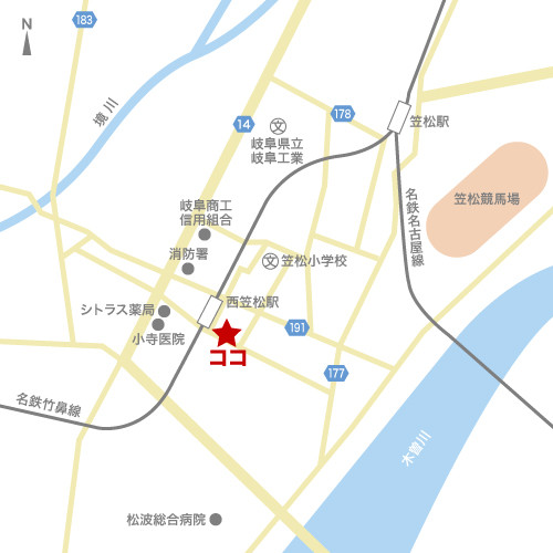 福田仏壇店｜広域マップ