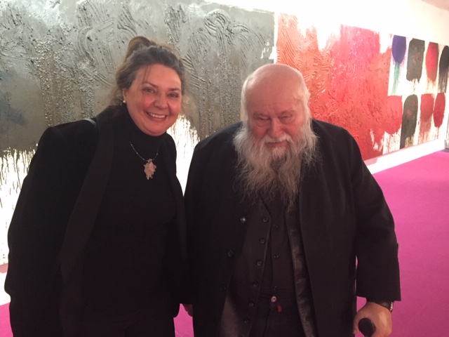 Zusammentreffen 2016 mit Künstler  Hermann Nitsch  "Wir hatten gutes Thema" //  Ursula-scherer.com