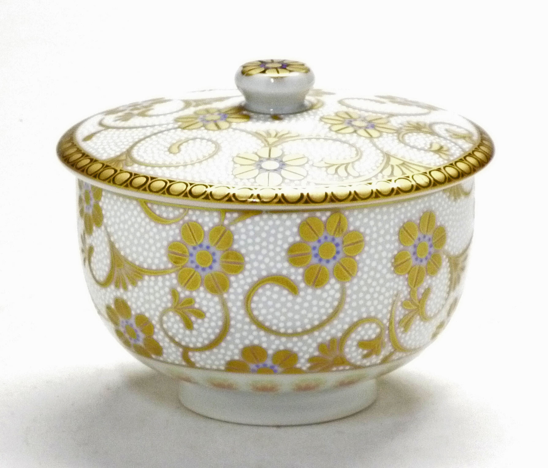 九谷焼 蓋付き 茶器  青粒 幸仙 九谷焼 蓋付き 茶器 青粒 幸仙 お茶セット 九谷焼 幸仙作 九谷焼] 九谷