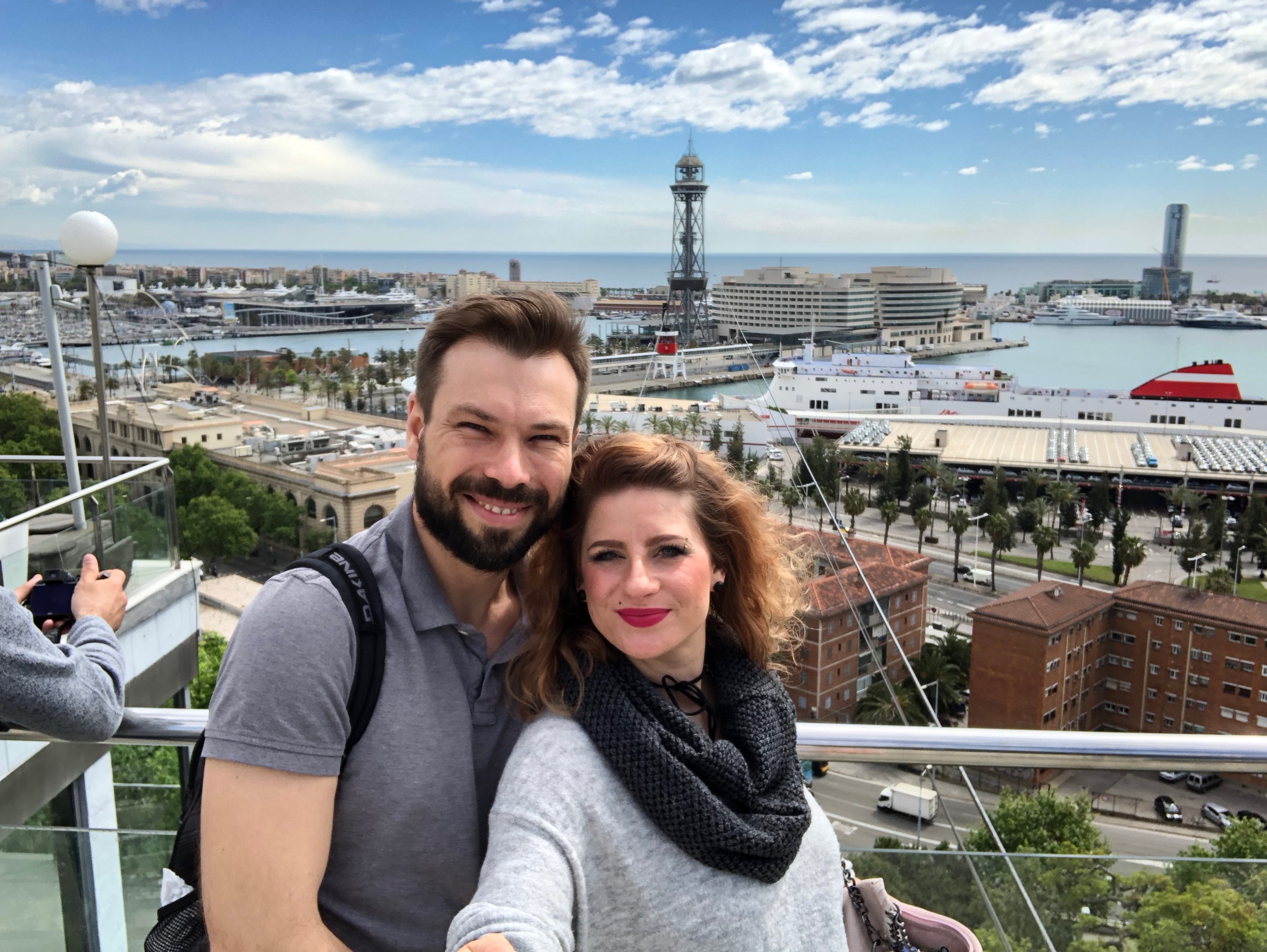 Couple, Barcelona, Harbour Barcelona, Teleferico