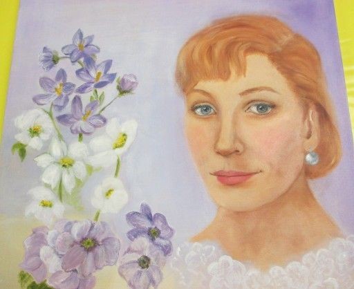 elegante Dame " Geraldine"- das fertige Bild Feb. 2014