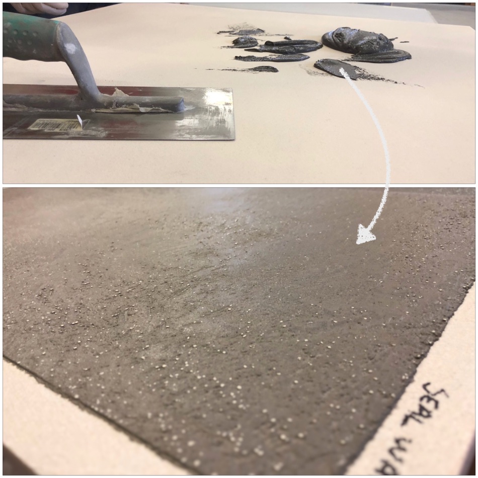 from 'the blob' to appealing natural cement surface