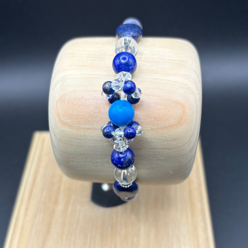 ターコイズ ラピスラズリ カフバングル MUZE TURQUOISE LABEL ×GARA - SID DOTS WRISTBAND(TURQUOISE