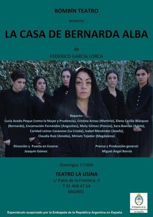     La casa de Bernarda Alba - Bombín Teatro