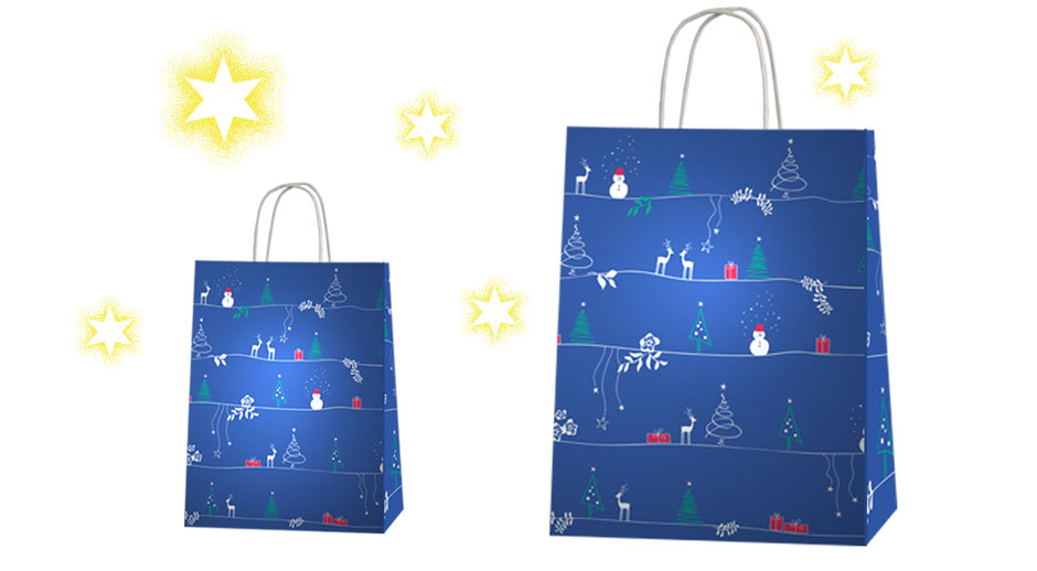Weihnachtstragetaschen papier clearance
