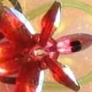 sternförmige Perle im Kaleidoskop