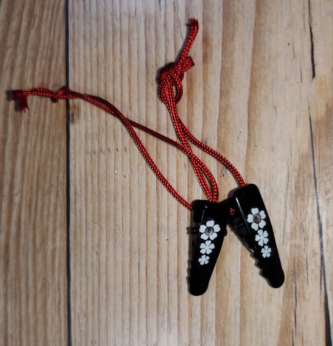 ミニ着物用ミニ衣桁 大きめ k71 と飾り台ｍ386