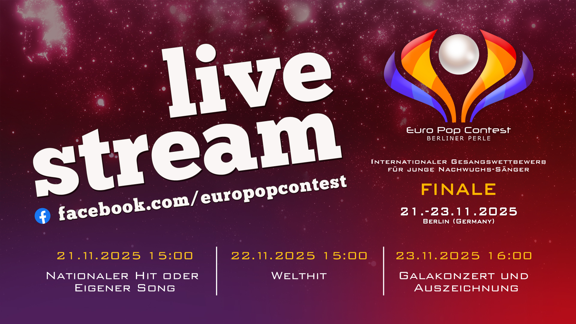 EPC 2025: Finale und Live Stream