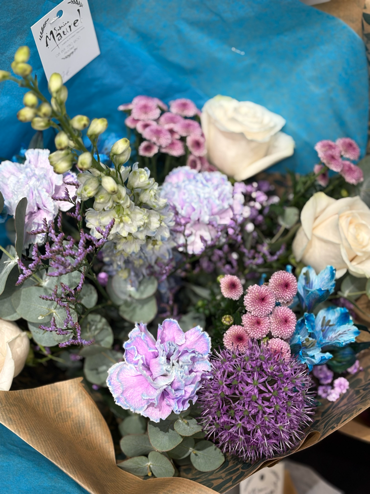 bouquet teintes parme
