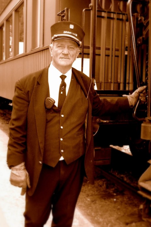 Monsieur David, "brakeman" à bord du "White Pass & Yukon", Alaska