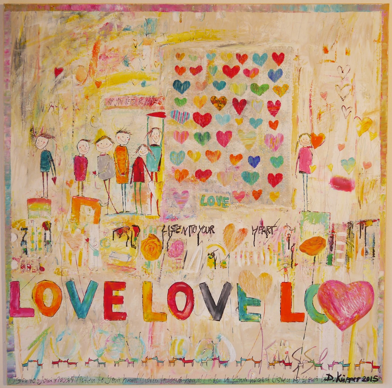 "Listen to your Heart" - 100x100cm