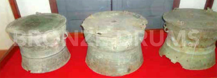 Fig. 13. SPM Savannakhet Museum drum’s trio – about (D50 / H35 cm)