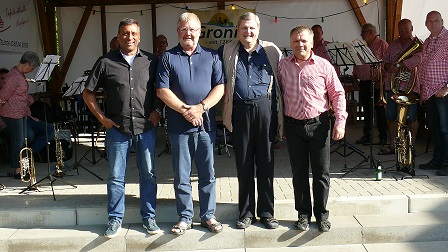 v.l Gerd Backes, Toni Schäfer, Hermann Scharf und Frank Schön