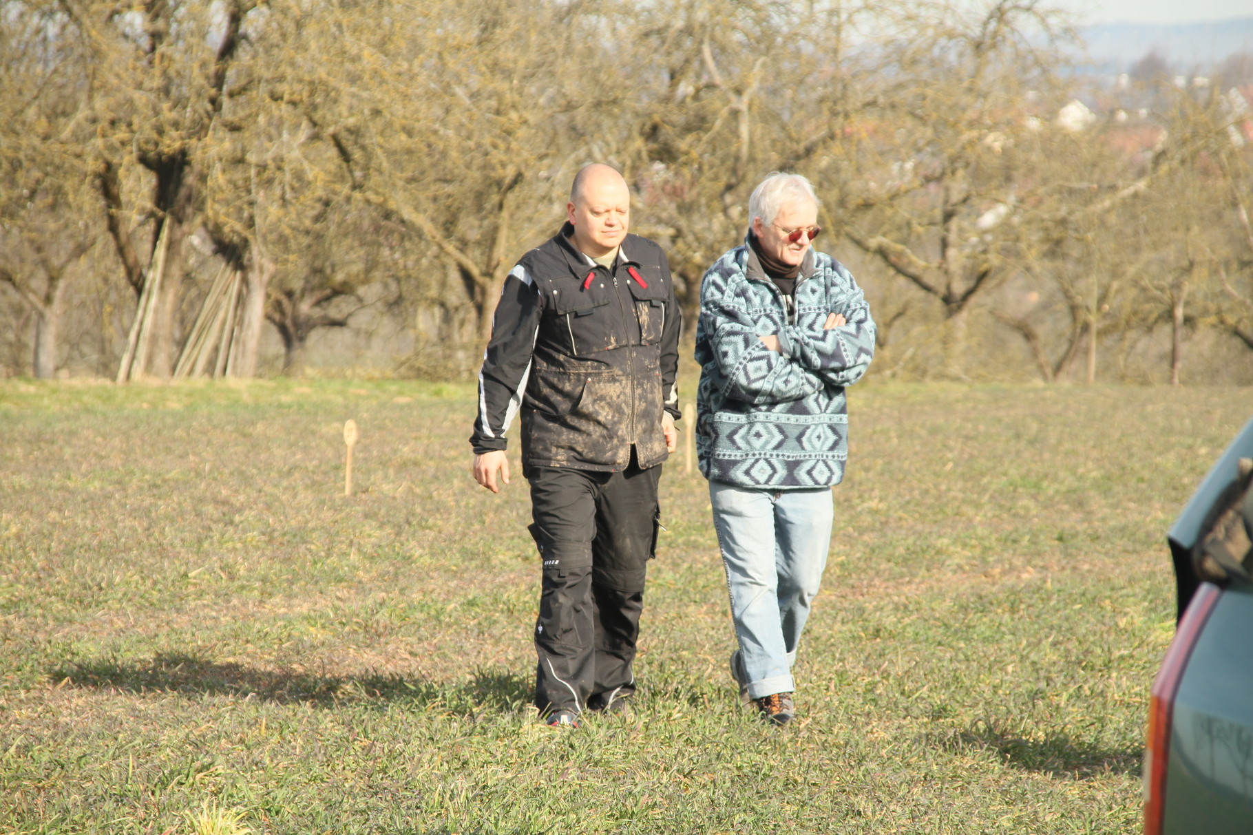 Rüdi und Frank beim fährten
