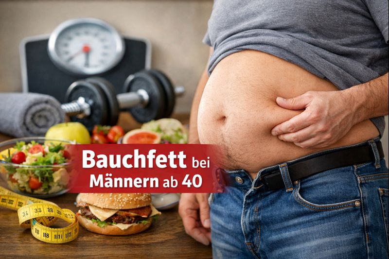 Bauchfett bei Männern ab 40