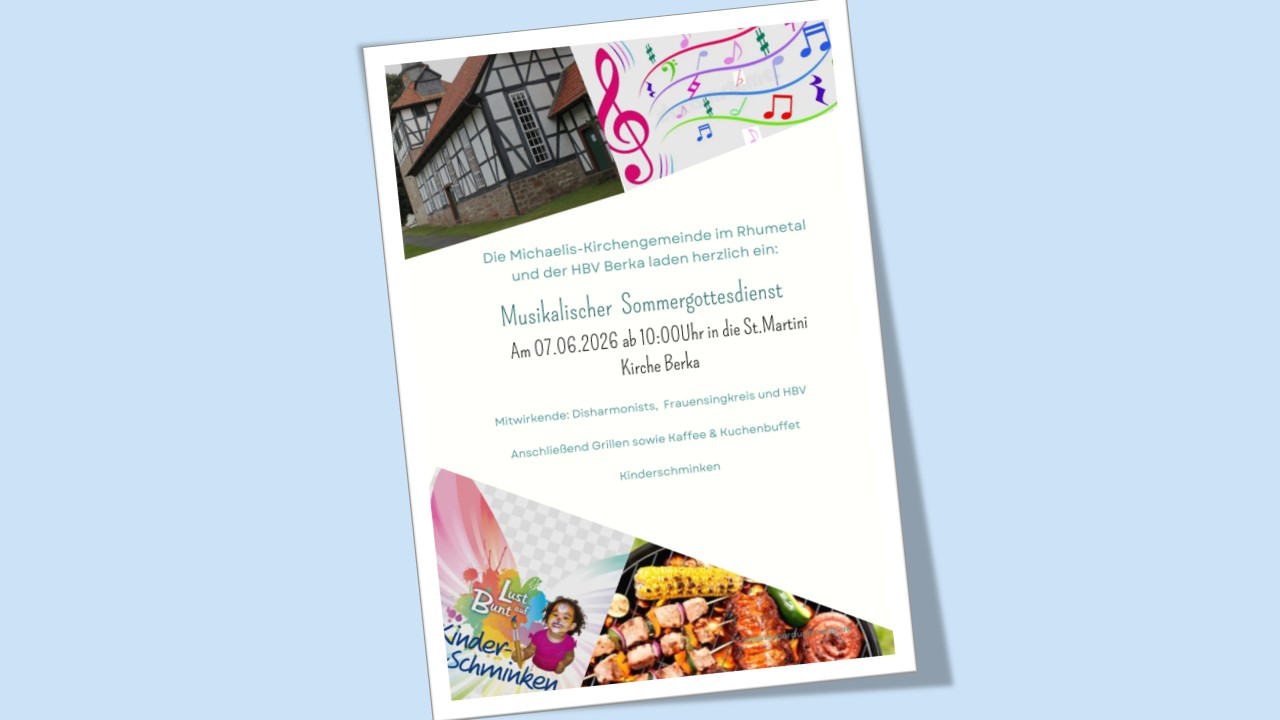 Musikalischer Sommergottesdienst in Berka