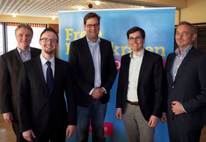 v.l.n.r. Hendrik Hackmann, Stefan Lenzen, Markus Herbrand, Alexander Wilkomm, Dr. Werner Pfeil