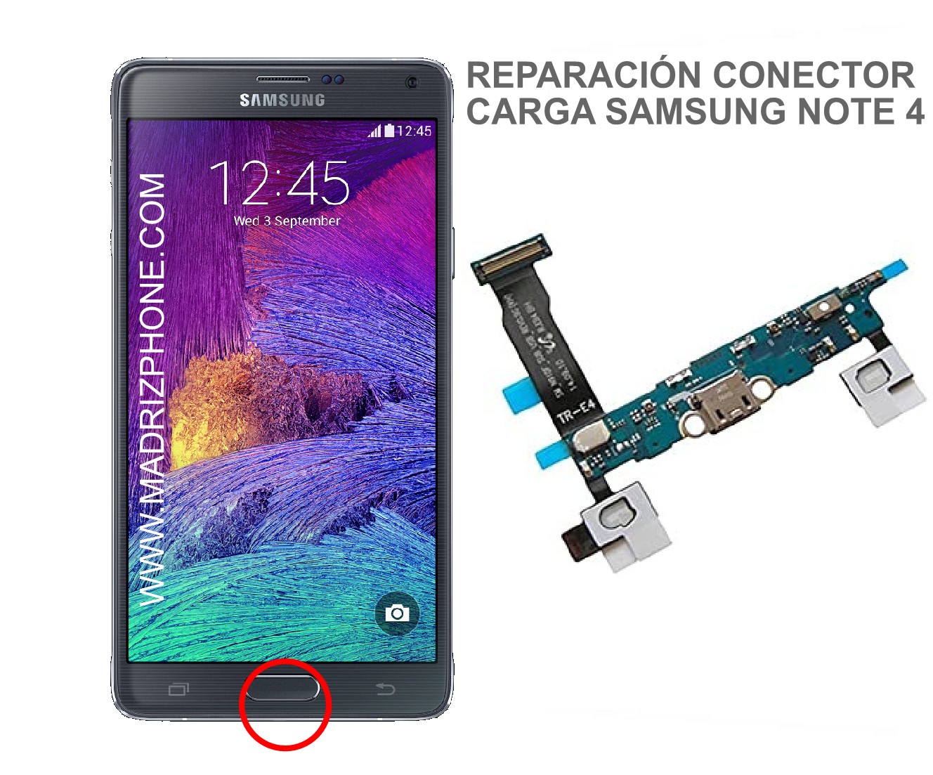 Reparación SAMSUNG GALAXY NOTE 4 SM-N910F C/ Alcala 337 - Servicio Tecnico  Reparacion y Liberacion de Mòviles,tablet en Madrid, Cambio de pantallas en  1 hora, accesorios,venta de moviles