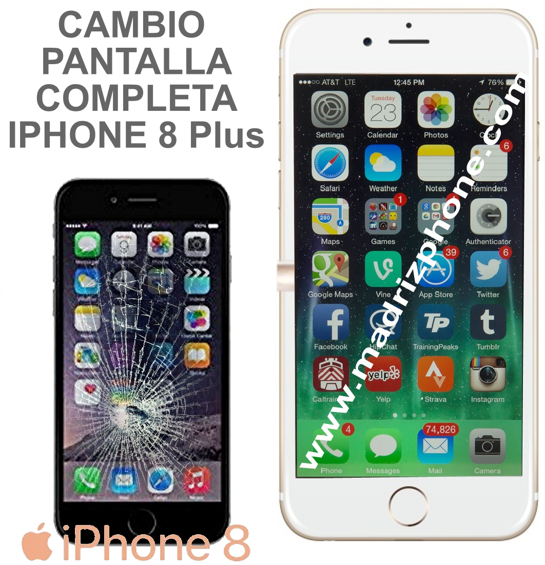 Iphone 7 / Iphone 8 Protector Pantalla Completo Negro