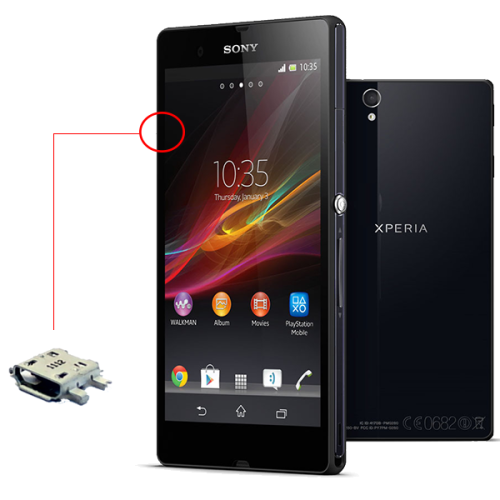 sony xperia z negro contra blanco