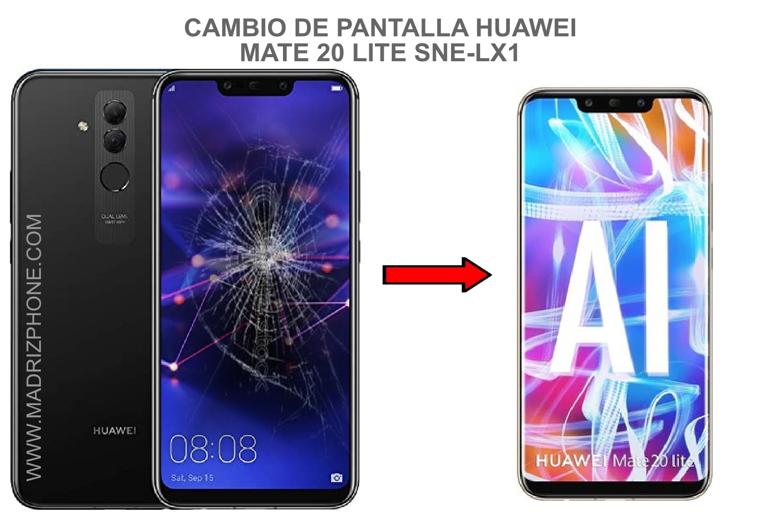 reparacion express huawei mate 20 lite en madrid