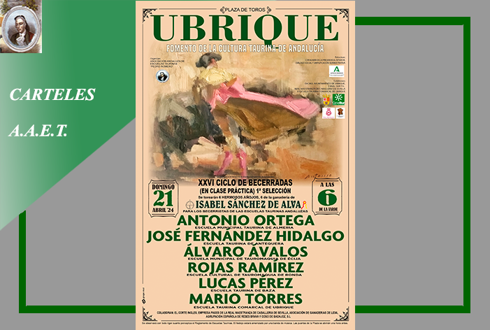 Ubrique arrancará el domingo 21 de abril, el nuevo 'Ciclo de Becerradas' que alcanza en 2024 la Edición XXVI