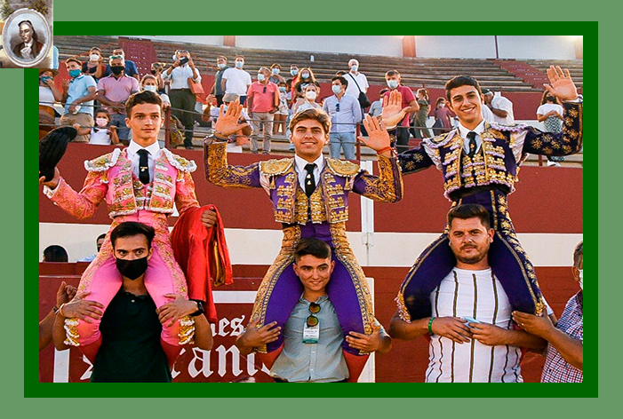 II del XXII Encuentro Andaluz: Juan Jesús Rodríguez, dos y rabo, a hombros con Carlos Fernández y Manuel Casado, en Utrera