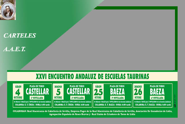 El XXVI Encuentro Andaluz de las Escuelas Taurinas se celebrará en dos fines de semana
