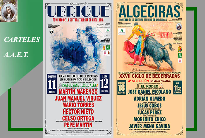 Las localidades gaditanas de Ubrique y Algeciras, próximas citas del XXVII Ciclo de Becerradas
