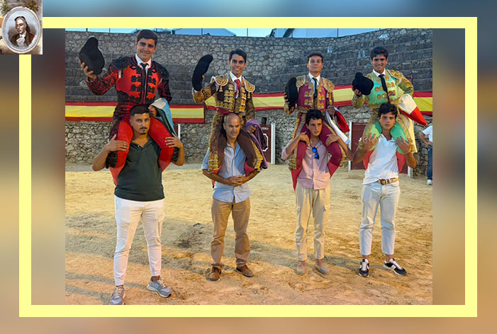 Juanmi Vidal, Rojas Ramírez, Juanma Viruez y Pablo Galván, máximos triunfadores de la I Selección del XXXII Ciclo de Novilladas S/P celebrada en Villaluenga