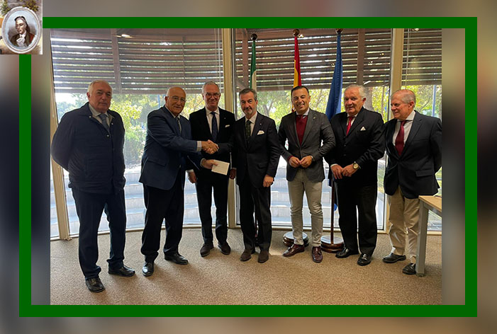 La Real Maestranza de Caballería de Sevilla entrega su aportación anual a la Asociación Andaluza de Escuelas Taurinas “Pedro Romero”