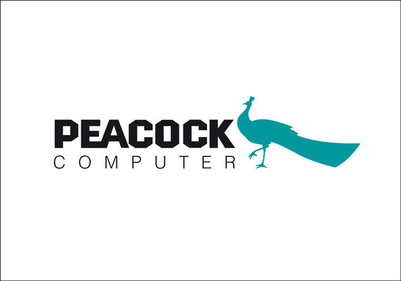 Logo für die Computermarke Peacock